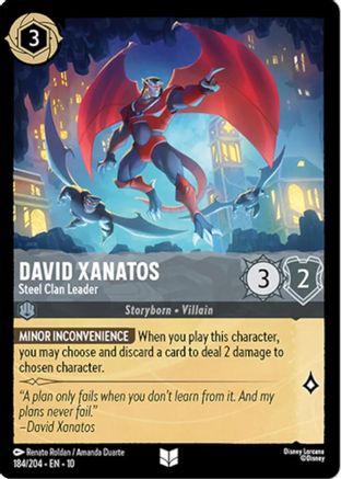 David Xanatos - Steel Clan Leader (184/204) [Whispers in the Well] Cold Foil Lorcana Single Disney