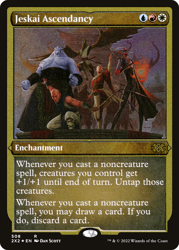 Jeskai Ascendancy (Foil Etched) (2X2-508) [Double Masters 2022] Foil MTG Single Wizards of the Coast