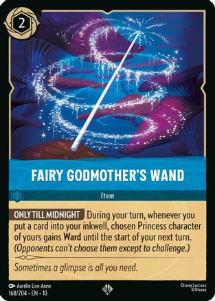 Fairy Godmother's Wand (168/204) [Whispers in the Well] Cold Foil Lorcana Single Disney