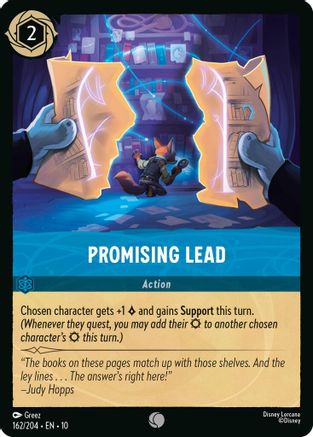 Promising Lead (162/204) [Whispers in the Well] Cold Foil Lorcana Single Disney