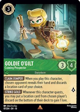 Goldie O'Gilt - Cunning Prospector (87/204) [Whispers in the Well] Cold Foil Lorcana Single Disney