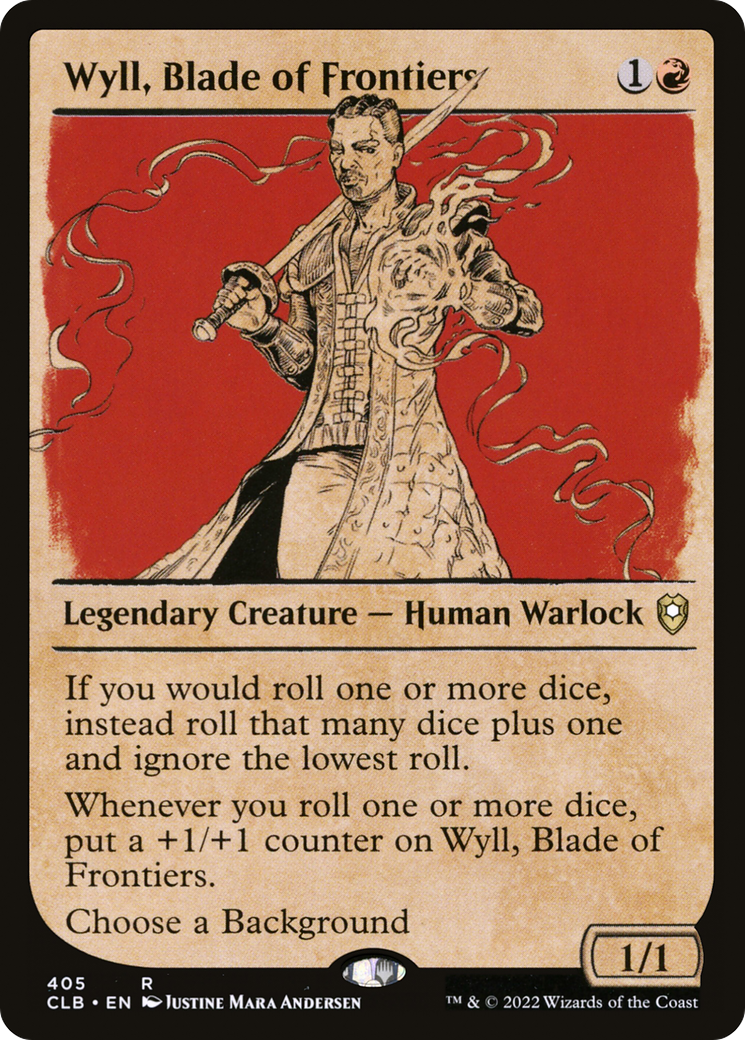 Wyll, Blade of Frontiers (CLB-405) [Commander Legends: Battle for Baldur's Gate] (Showcase) MTG Single Wizards of the Coast