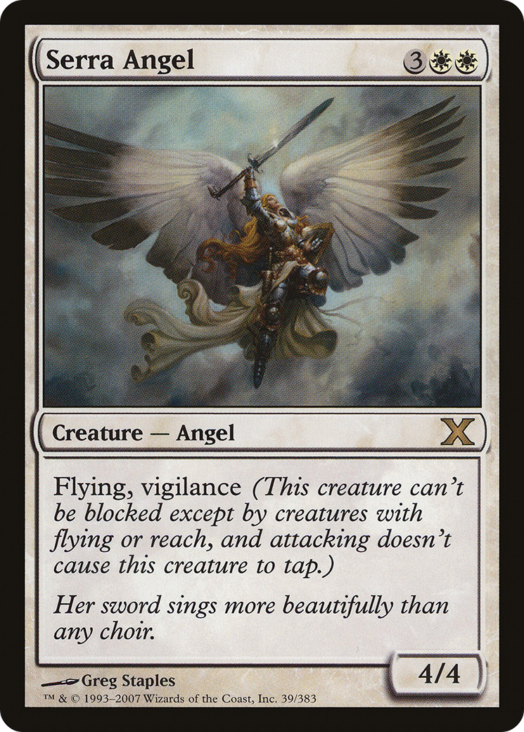 Serra Angel (10E-039) [Tenth Edition] MTG Single Wizards of the Coast