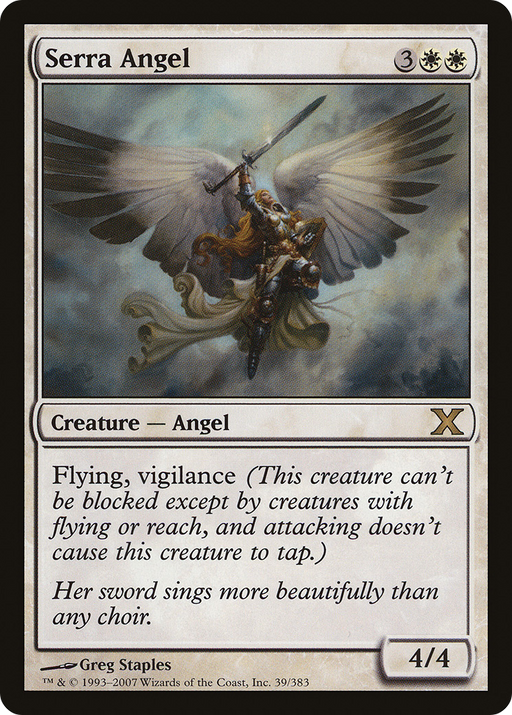Serra Angel (10E-039) [Tenth Edition] MTG Single Wizards of the Coast