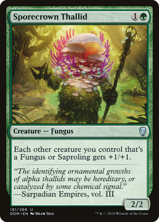 Sporecrown Thallid (DOM-181) [Dominaria] MTG Single Wizards of the Coast