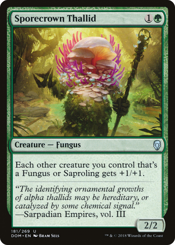 Sporecrown Thallid (DOM-181) [Dominaria] Foil MTG Single Wizards of the Coast