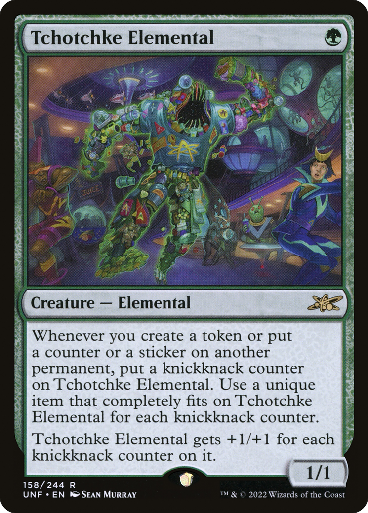 Tchotchke Elemental (UNF-158) [Unfinity] MTG Single Wizards of the Coast