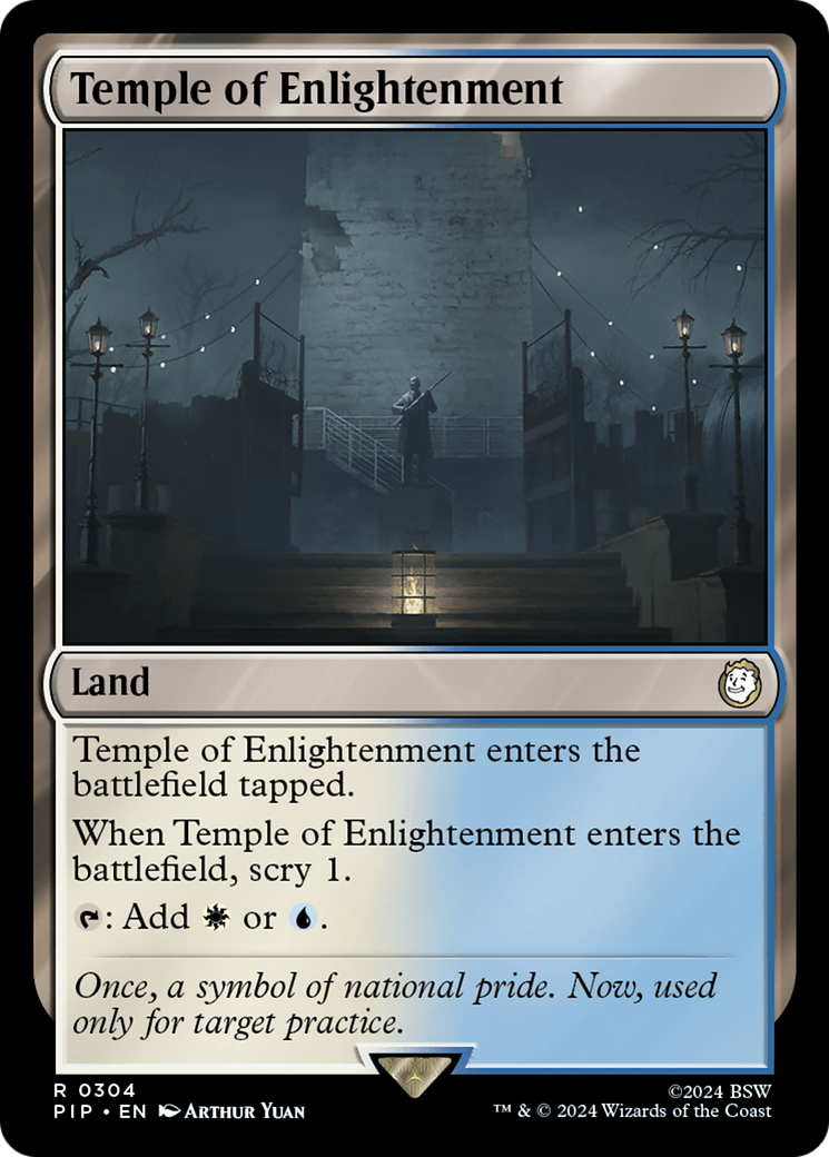 Temple of Enlightenment (PIP-304) [Fallout] MTG Single Wizards of the Coast