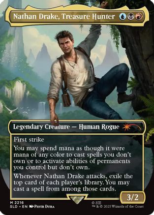 Nathan Drake, Treasure Hunter (SLD-2216) [Secret Lair] Drop Series MTG Single Wizards of the Coast