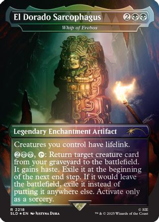 El Dorado Sarcophagus - Whip of Erebos (Rainbow Foil) (SLD-2218) [Secret Lair Drop Series] Foil MTG Single Secret Lair Drop Series