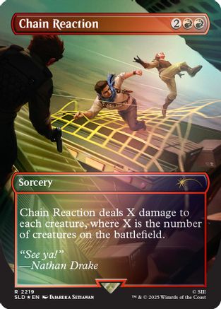 Chain Reaction (Rainbow Foil) (SLD-2219) [Secret Lair] Drop Series Foil MTG Single Wizards of the Coast
