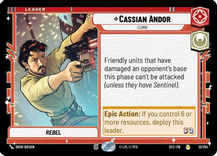 Cassian Andor - Climb! (12/264) [Secrets of Power] Star Wars: Unlimited Single Disney