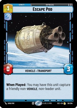 Escape Pod (56/264) [Secrets of Power] Star Wars: Unlimited Single Disney