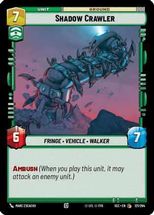 Shadow Crawler (121/264) [Secrets of Power] Star Wars: Unlimited Single Disney