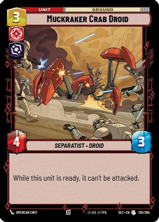 Muckraker Crab Droid (135/264) [Secrets of Power] Star Wars: Unlimited Single Disney