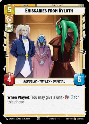 Emissaries from Ryloth (206/264) [Secrets of Power] Star Wars: Unlimited Single Disney