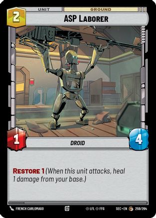 ASP Laborer (259/264) [Secrets of Power] Star Wars: Unlimited Single Disney