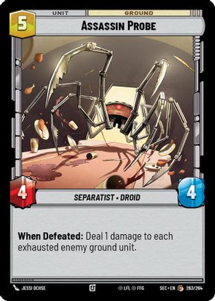 Assassin Probe (263/264) [Secrets of Power] Star Wars: Unlimited Single Disney