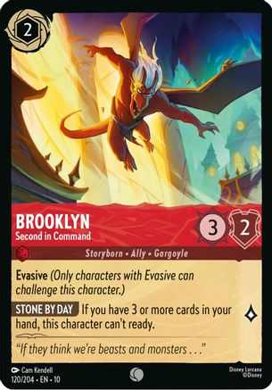 Brooklyn - Second in Command (120/204) [Whispers in the Well] Cold Foil Lorcana Single Disney