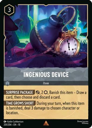 Ingenious Device (201/204) [Whispers in the Well] Cold Foil Lorcana Single Disney