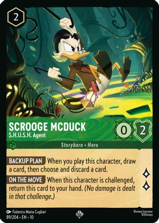 Scrooge McDuck - S.H.U.S.H. Agent (89/204) [Whispers in the Well] Lorcana Single Disney