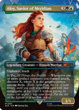 Aloy, Savior of Meridian (SLD-2221) [Secret Lair] Drop Series MTG Single Wizards of the Coast