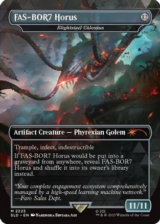 FAS-BOR7 Horus - Blightsteel Colossus (SLD-2223) [Secret Lair Drop Series] MTG Single Secret Lair Drop Series
