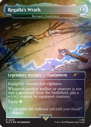 Regalla's Wrath - Tarrian's Soulcleaver (Rainbow Foil) (SLD-2224) [Secret Lair] Drop Series Foil MTG Single Wizards of the Coast