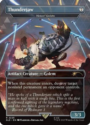 Thunderjaw - Meteor Golem (SLD-2225) [Secret Lair] Drop Series MTG Single Wizards of the Coast