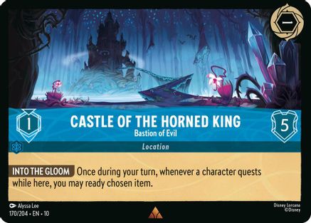 Castle of the Horned King - Bastion of Evil (170/204) [Whispers in the Well] Cold Foil Lorcana Single Disney