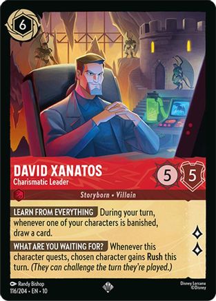 David Xanatos - Charismatic Leader (116/204) [Whispers in the Well] Lorcana Single Disney