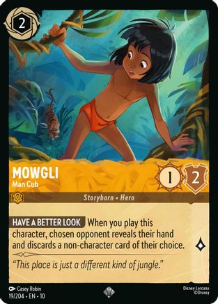 Mowgli - Man Cub (19/204) [Whispers in the Well] Lorcana Single Disney