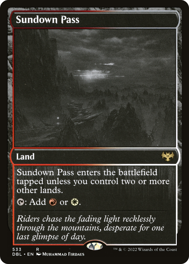 Sundown Pass (DBL-533) [Innistrad: Double Feature] Foil MTG Single Wizards of the Coast
