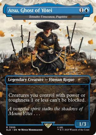 Atsu, Ghost of Yotei - Tetsuko Umezawa, Fugitive (SLD-7055) [Secret Lair Drop Series] MTG Single Secret Lair Drop Series