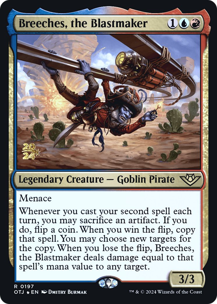 Breeches, the Blastmaker (PRE-197) [Outlaws of Thunder Junction Promos] Foil MTG Single Wizards of the Coast