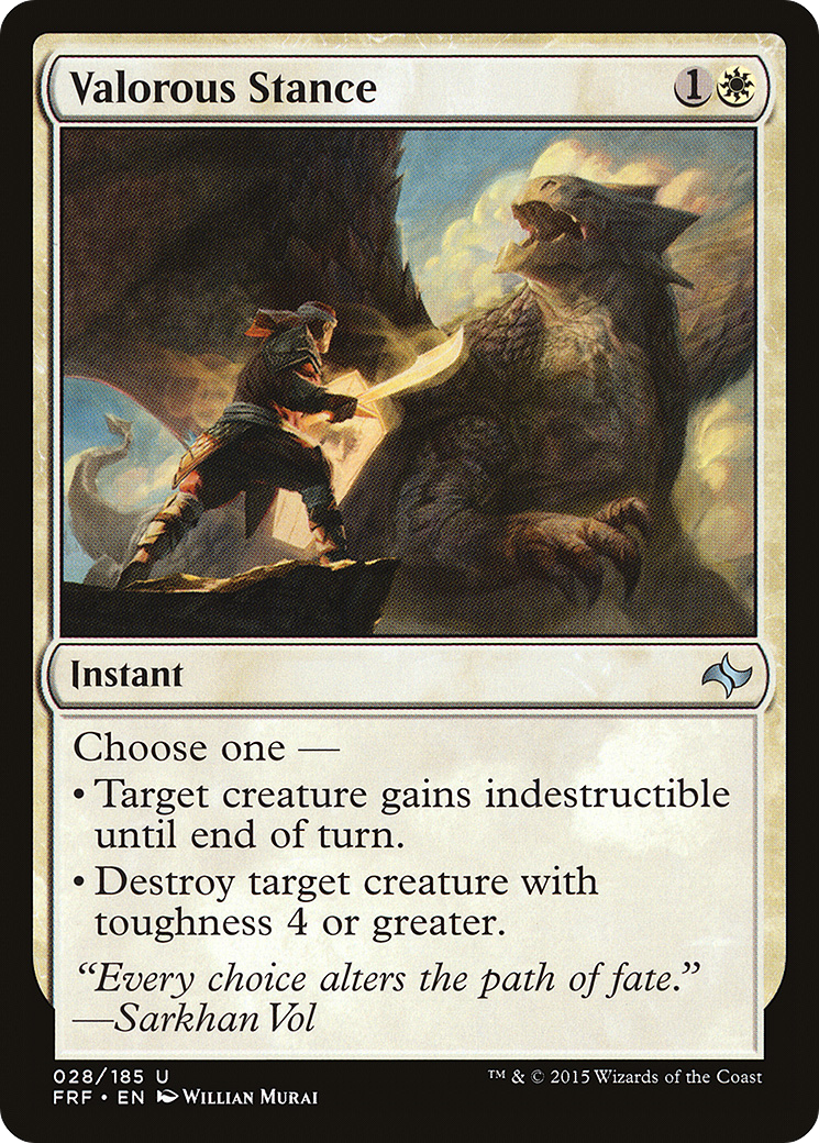 Valorous Stance (FRF-028) [Fate Reforged] MTG Single Wizards of the Coast
