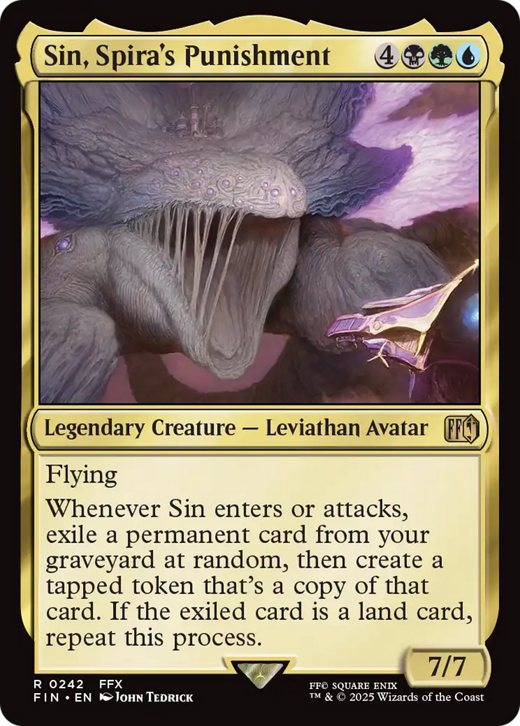 Sin, Spira's Punishment (FIN-242) [FINAL FANTASY] MTG Single Wizards of the Coast
