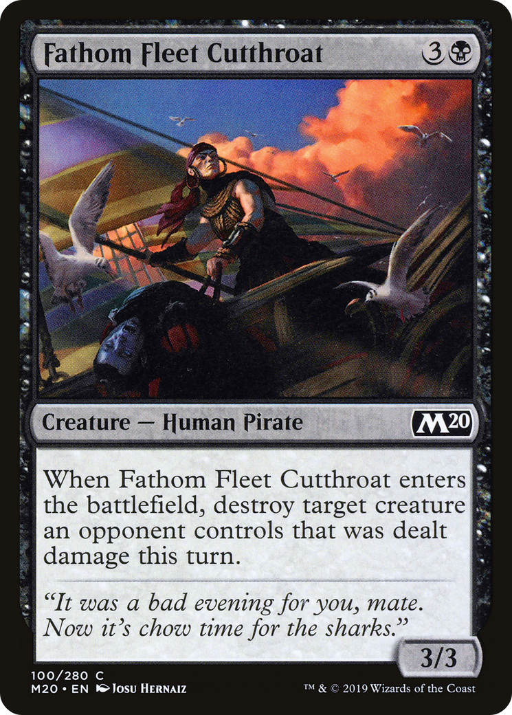 Fathom Fleet Cutthroat (M20-100) [Core Set 2020] Foil MTG Single Wizards of the Coast
