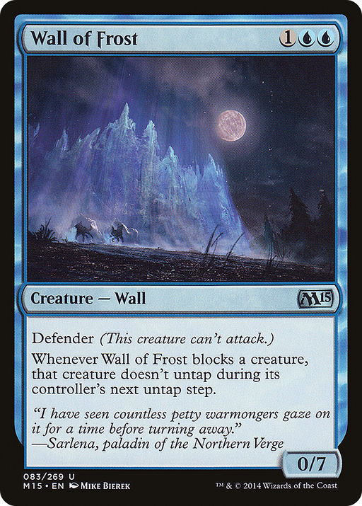 Wall of Frost (M15-083) [Magic 2015] Foil MTG Single Wizards of the Coast