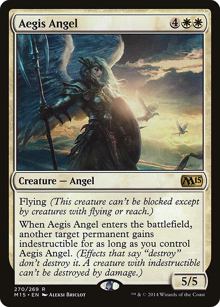 Aegis Angel (M15-270) [Magic 2015] MTG Single Wizards of the Coast