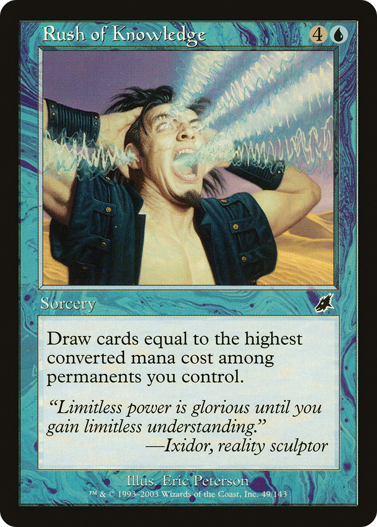 Rush of Knowledge (SCG-049) [Scourge] Foil MTG Single Wizards of the Coast
