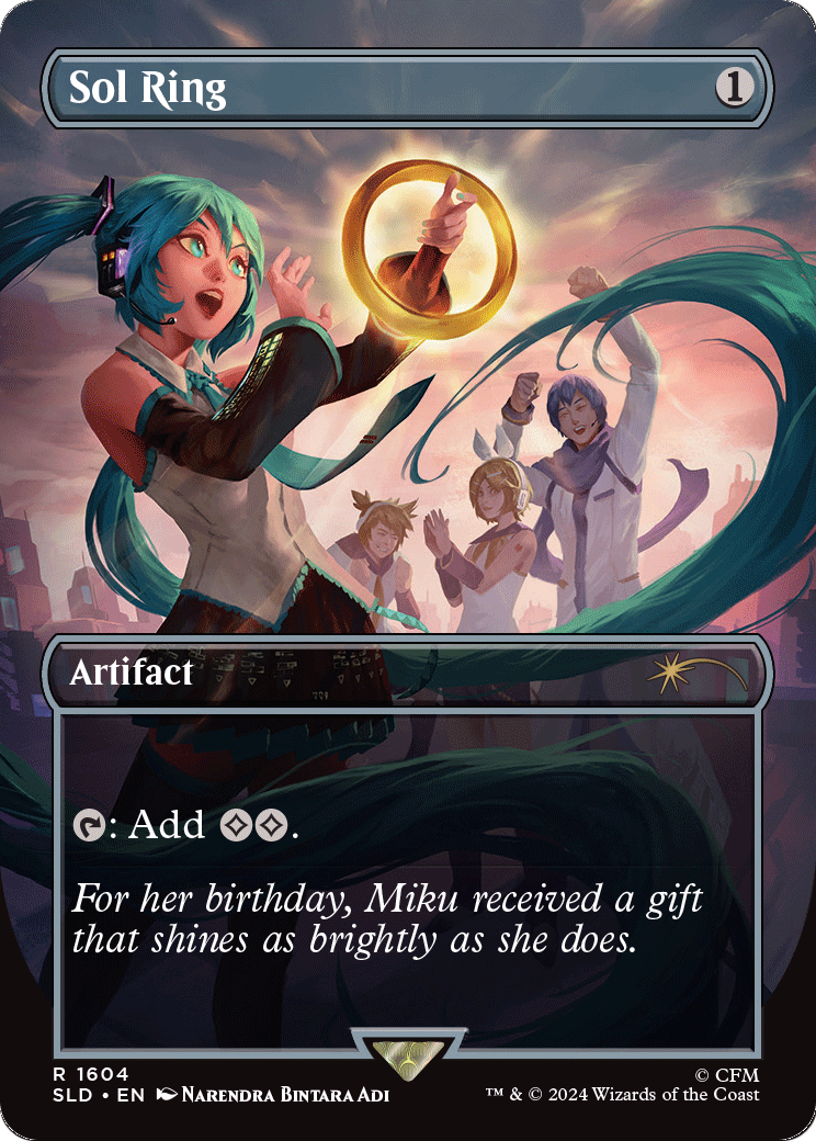 Sol Ring (1604) (SLD-1604) [Secret Lair] Drop (Borderless) Foil MTG Single Wizards of the Coast