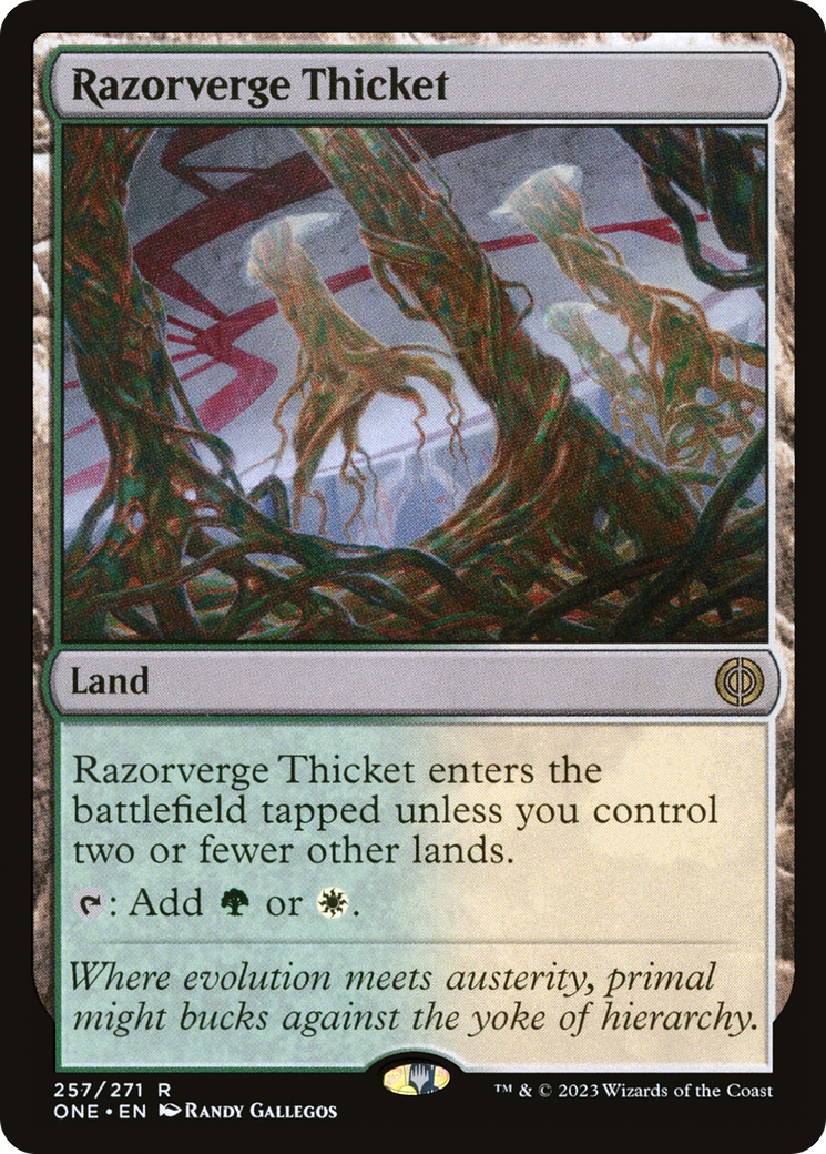 Razorverge Thicket (ONE-257) [Phyrexia: All Will Be One] MTG Single Wizards of the Coast