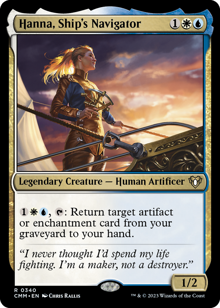 Hanna, Ship's Navigator (CMM-340) [Commander Masters] MTG Single Wizards of the Coast