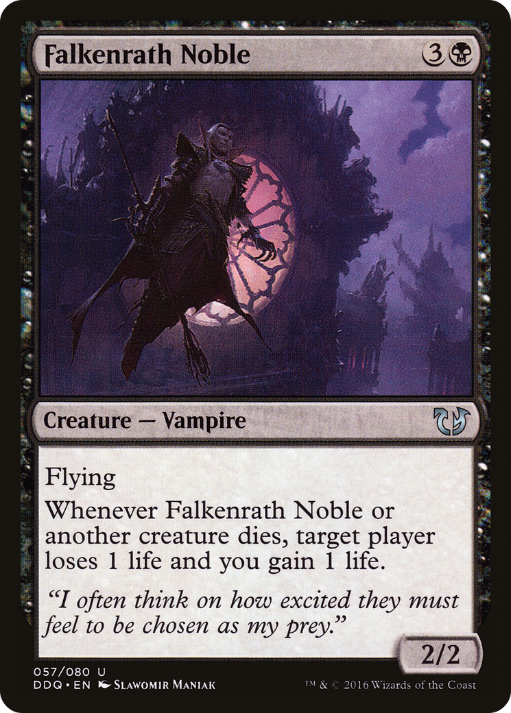 Falkenrath Noble (DDQ-057) [Misc] Duel Decks: Blessed vs. Cursed MTG Single Wizards of the Coast