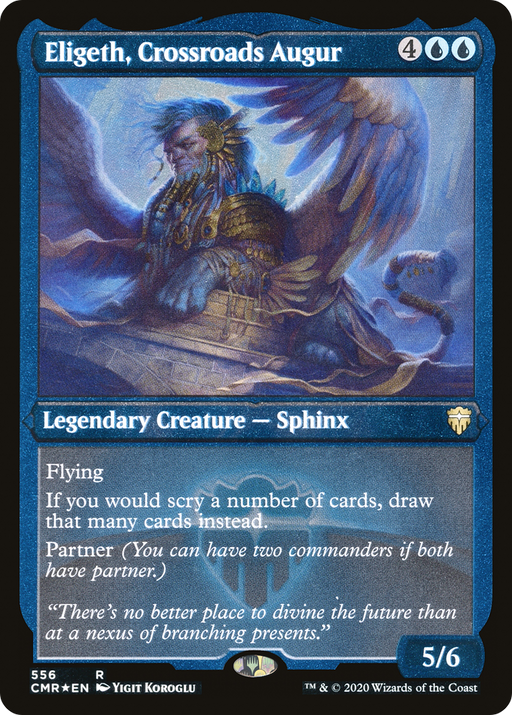 Eligeth, Crossroads Augur (Foil Etched) (CMR-556) [Commander Legends] Foil MTG Single Wizards of the Coast