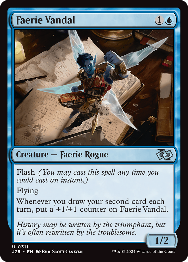 Faerie Vandal (J25-311) [Foundations Jumpstart] MTG Single Wizards of the Coast