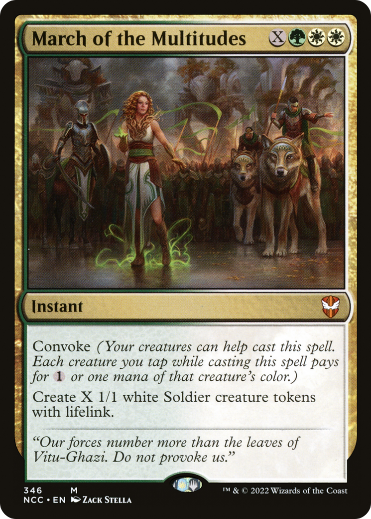 March of the Multitudes (NCC-346) [New Capenna Commander] MTG Single Wizards of the Coast