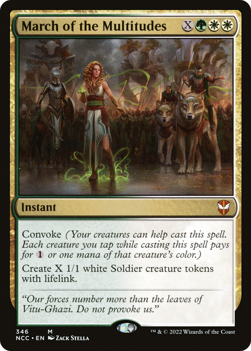 March of the Multitudes (NCC-346) [New Capenna Commander] MTG Single Wizards of the Coast