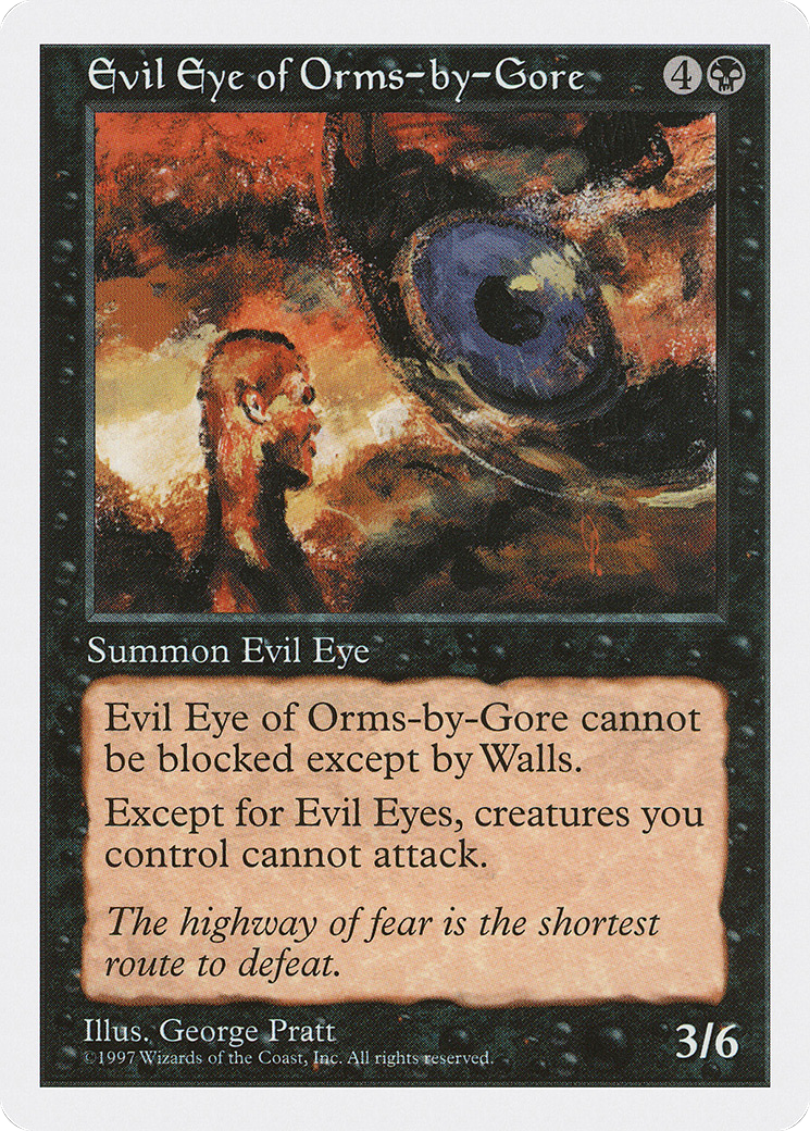 Evil Eye of Orms-by-Gore (5ED-159) [Fifth Edition] MTG Single Wizards of the Coast